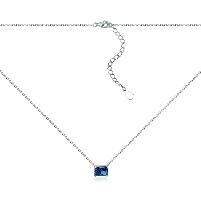 Срібне кольє. Артикул NE190064-S-W-BU-K/12/1511