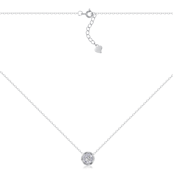 Серебряное колье с фианитами. Артикул NE34581-K/12/1