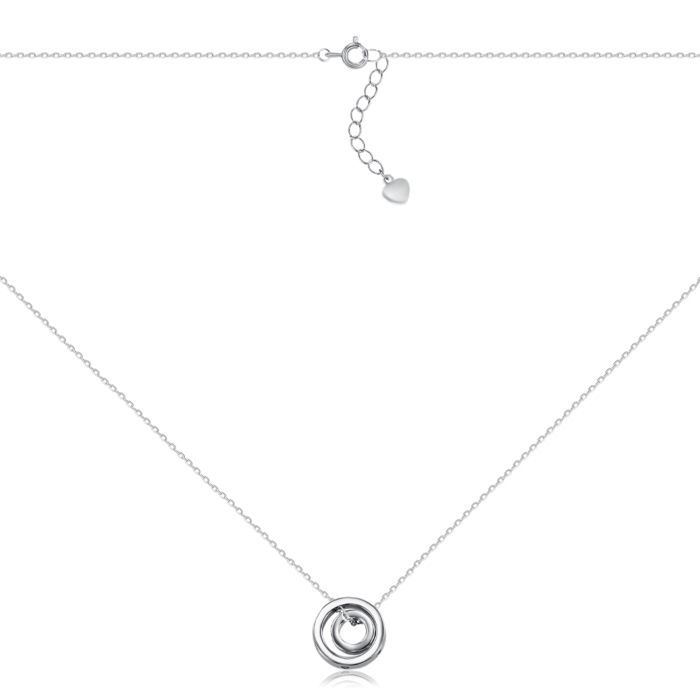 Серебряное колье с фианитами. Артикул NE35312-K/12/1