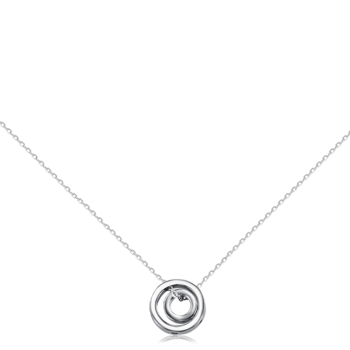 Серебряное колье с фианитами. Артикул NE35312-K/12/1