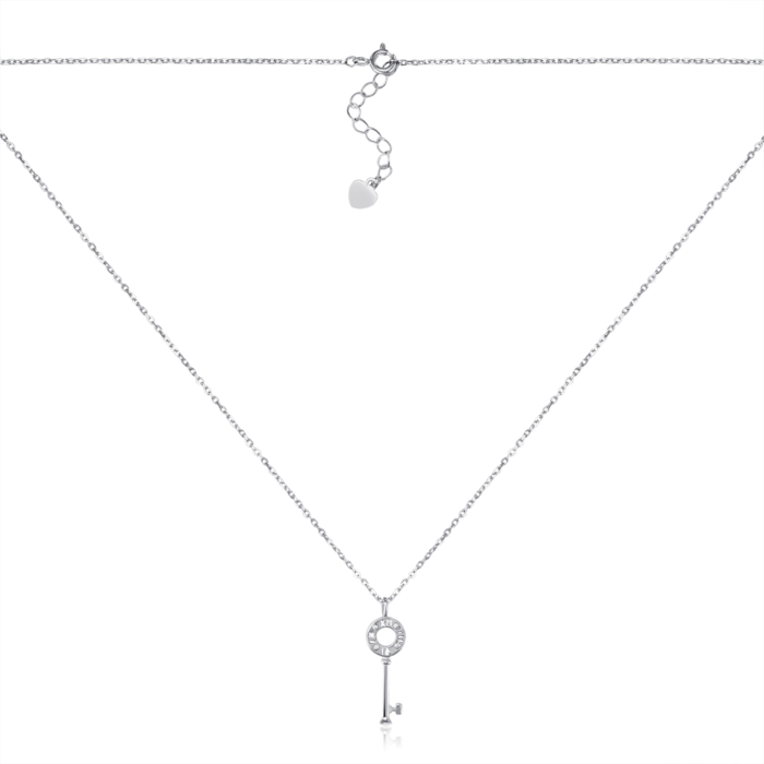 Серебряное колье с фианитами. Артикул NE35511-K/12/1