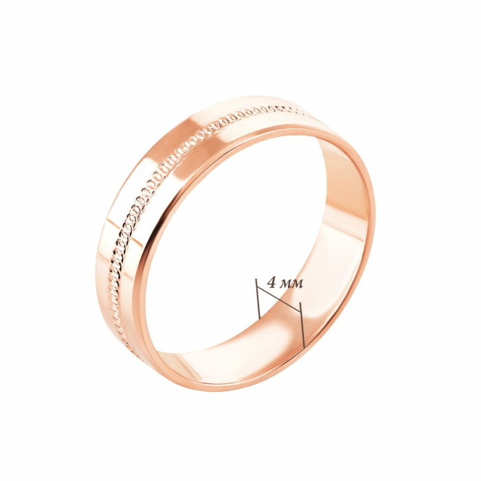 Обручальное кольцо с алмазной гранью. Артикул UG510/0320/00/01/01 (10201)