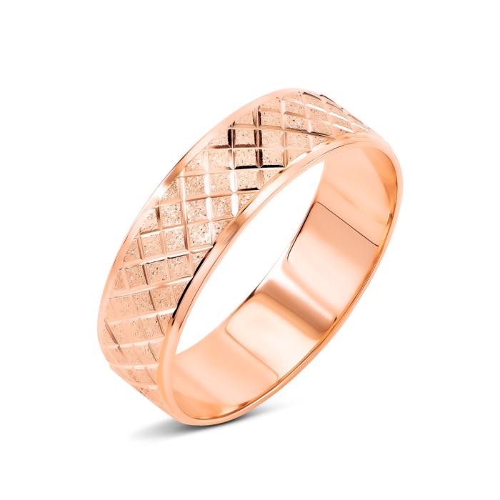 Обручальное кольцо с алмазной гранью. Артикул UG510/0337/00/01/01