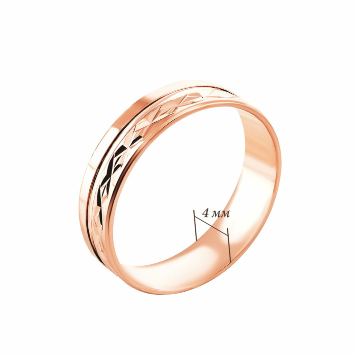 Обручка з алмазною гранню. Артикул UG510/0351/00/01/01 (10200)