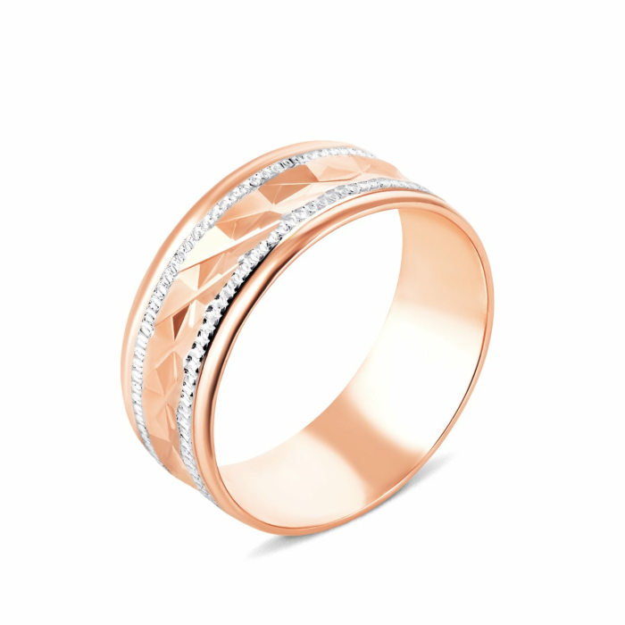 Обручка з алмазною гранню. Артикул UG510/0371/01/01/01 (10213)