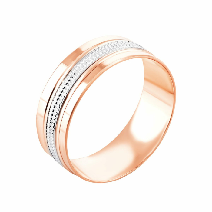 Обручальное кольцо с алмазной гранью. Артикул UG510/0372/01/01/01 (10202)