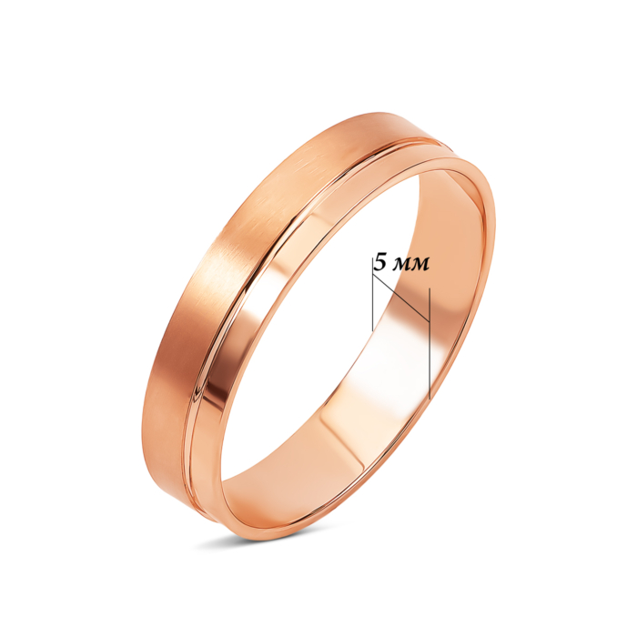 Обручальное кольцо с алмазной гранью. Артикул UG510/0461/00/01/01