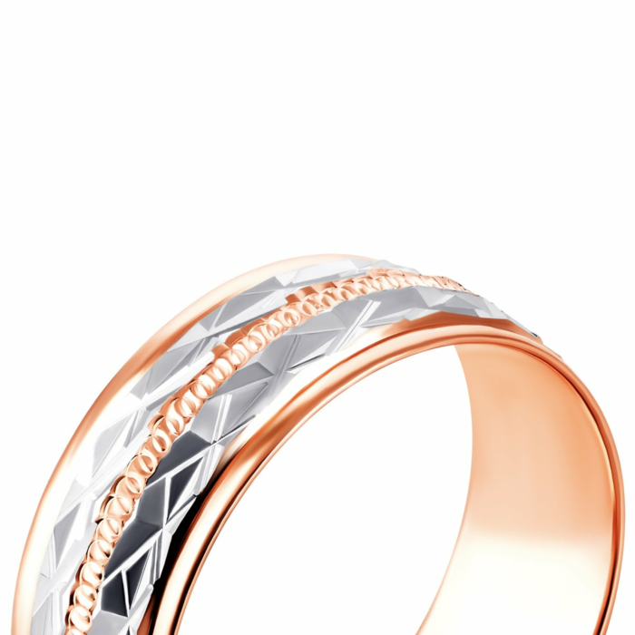 Обручка з алмазною гранню. Артикул UG510214