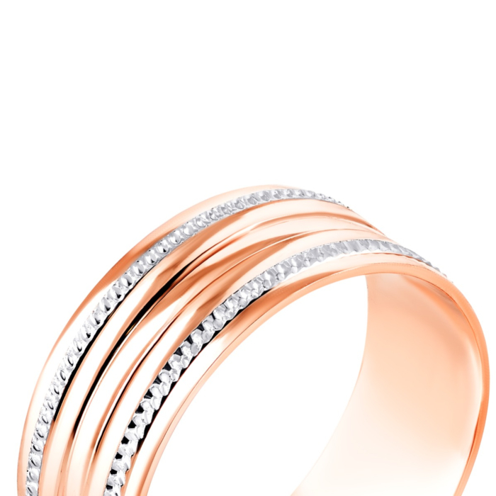 Обручка з алмазною гранню. Артикул UG510216