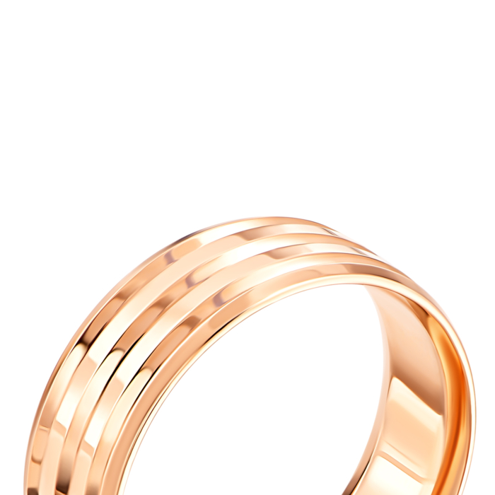 Обручальное кольцо с алмазной гранью.Артикул UG58122010201