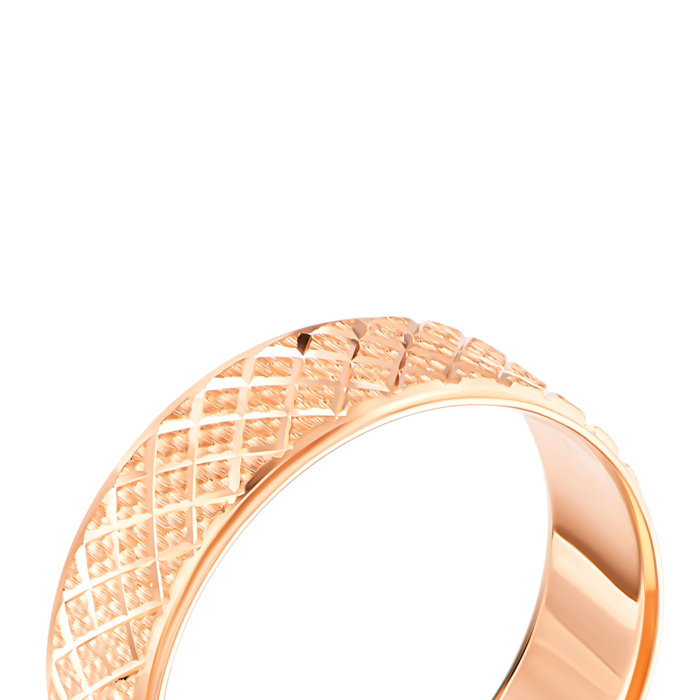 Обручка з алмазною гранню.Артикул UG58122010301