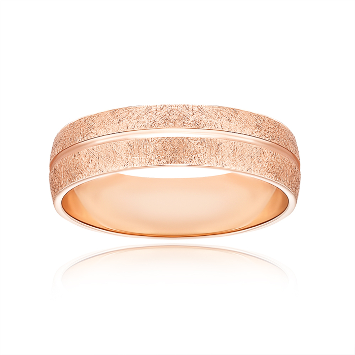 Обручальное кольцо с алмазной гранью. Артикул 10135