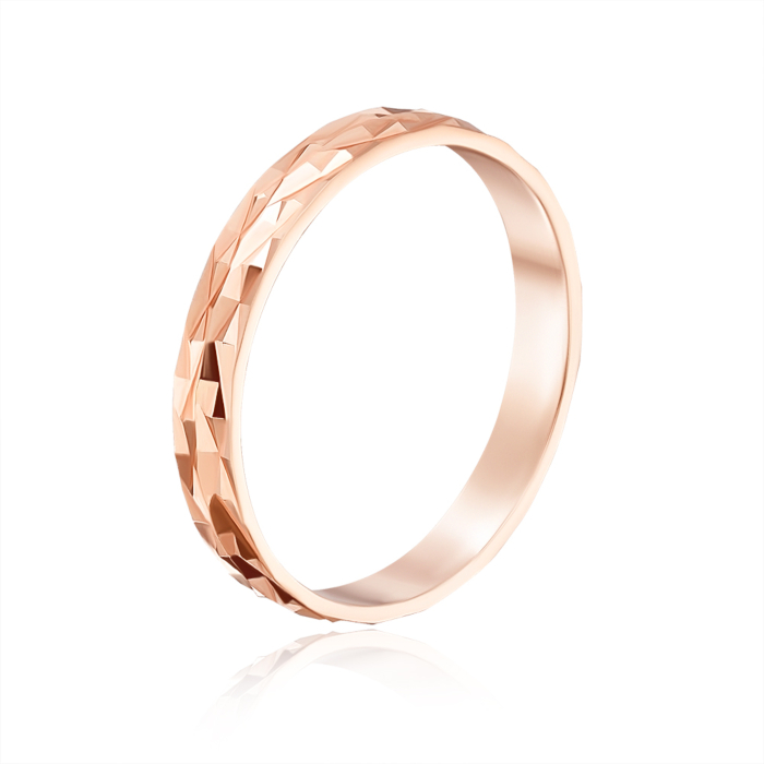 Обручка з алмазною гранню. Артикул 1097/1