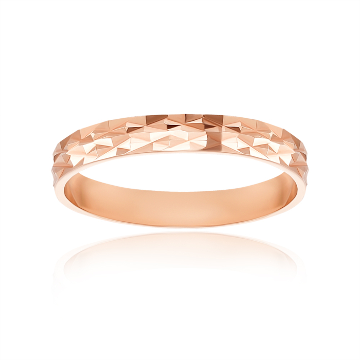 Обручка з алмазною гранню. Артикул 1097/1