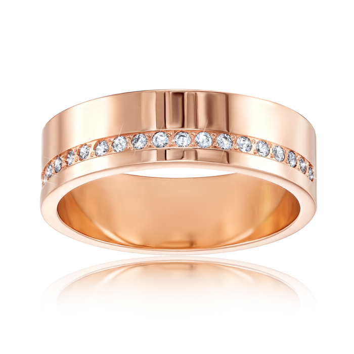 Обручка з діамантами. Артикул 1078/1.25