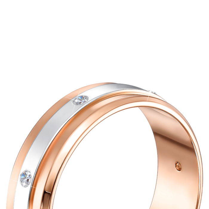 Обручка з діамантами. Артикул 1088/1.5
