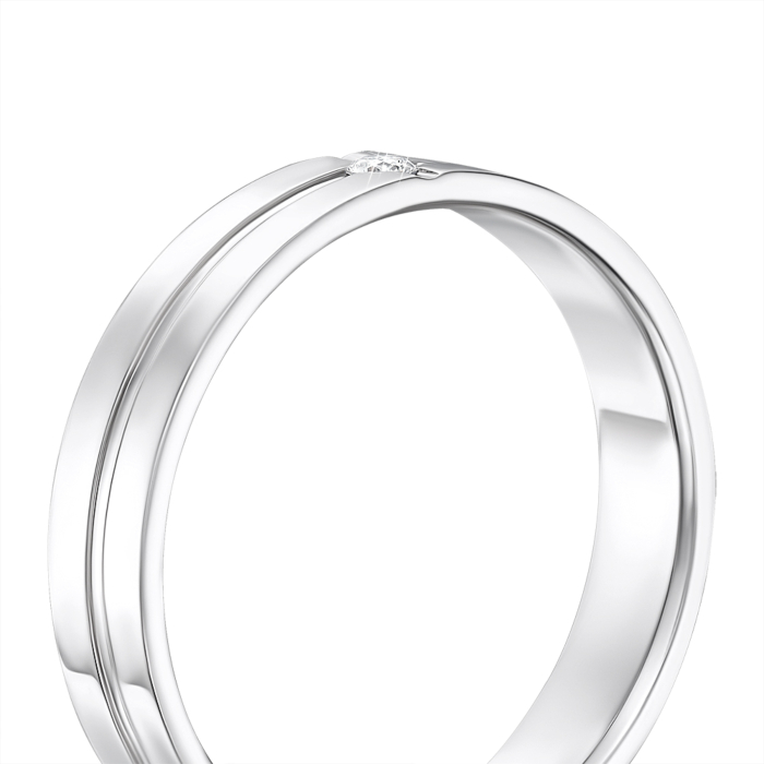 Обручка з діамантом. Артикул 10005/2.25б