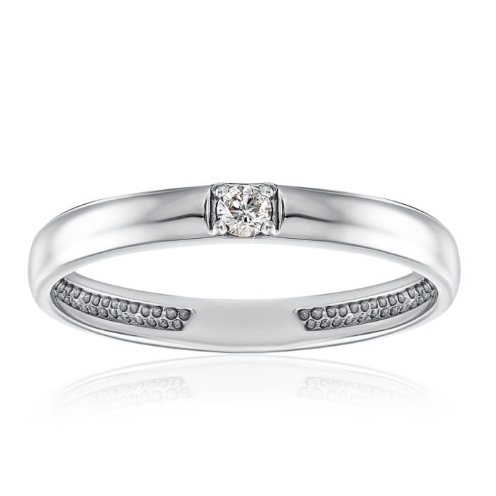 Обручка з діамантом. Артикул 10154/2.25б