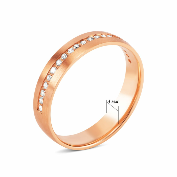 Обручка з фіанітами. Артикул UG511/0381/00/01/01 (8061/01/1)