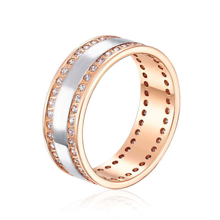 Обручка з фіанітами. Артикул 1088/1