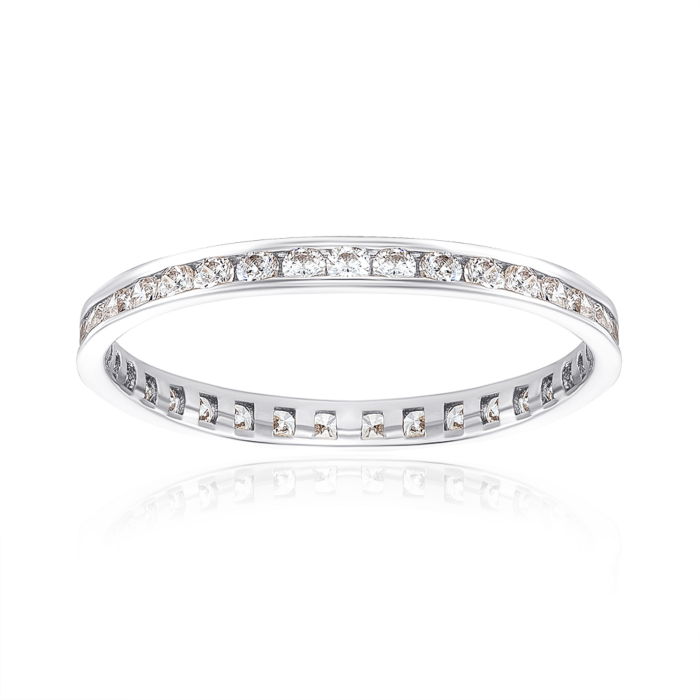 Обручка з фіанітами. Артикул 11865/б