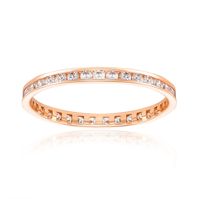 Обручка з фіанітами. Артикул 11865