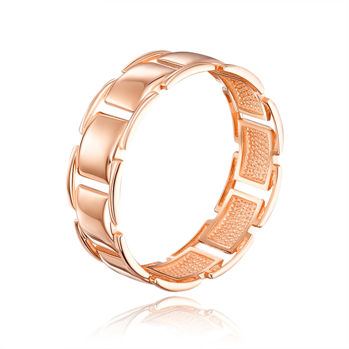 Обручальное кольцо без вставки. Артикул 100019/01/0