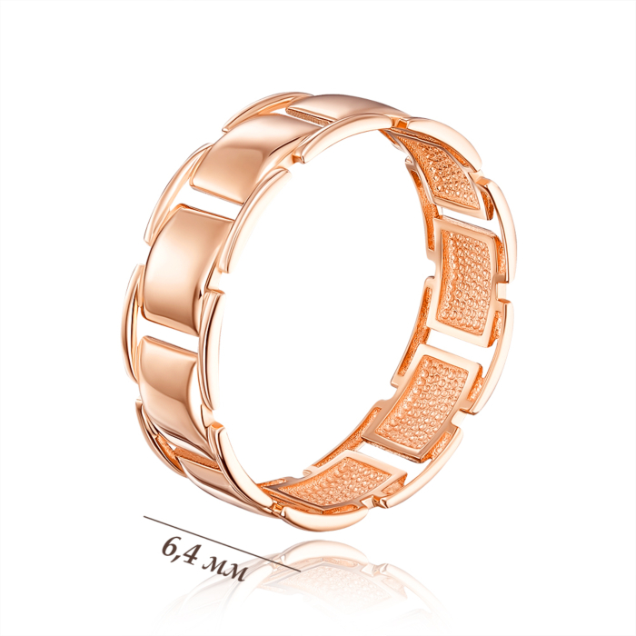 Обручальное кольцо без вставки. Артикул 100019/01/0