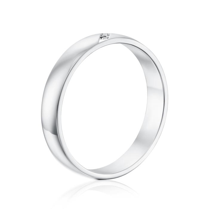 Обручальное кольцо с бриллиантами. Артикул 1089/02/1/8037