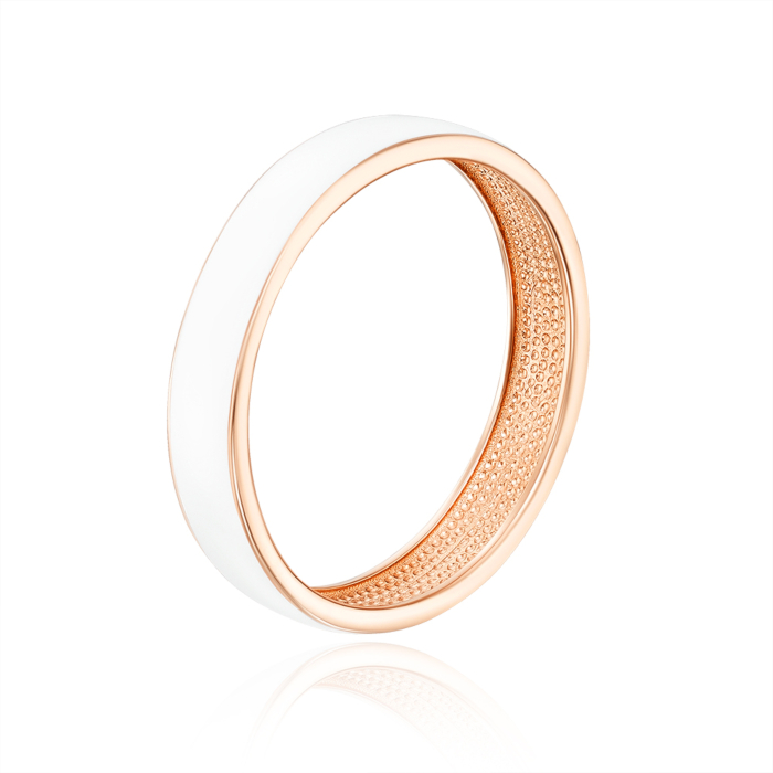 Обручальное кольцо с эмалью. Артикул 100020-1/01/0/483