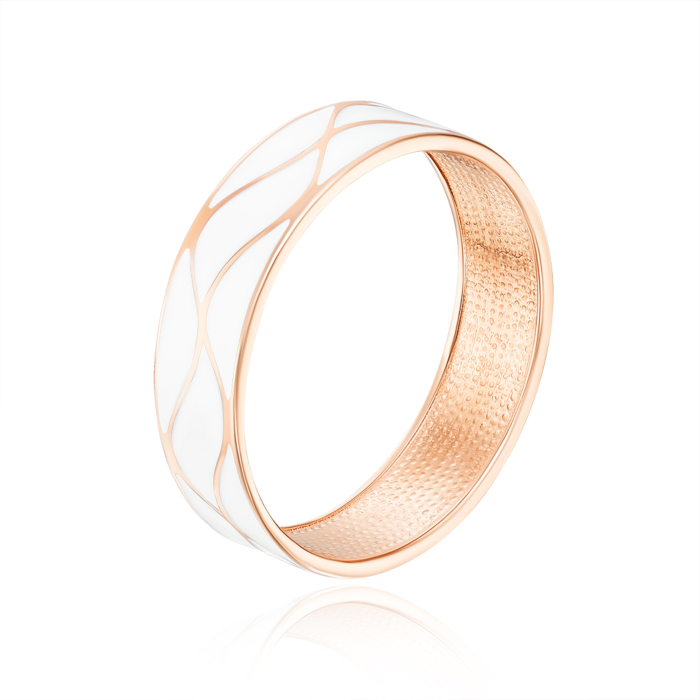 Обручальное кольцо с эмалью. Артикул 100021-1/01/0/483