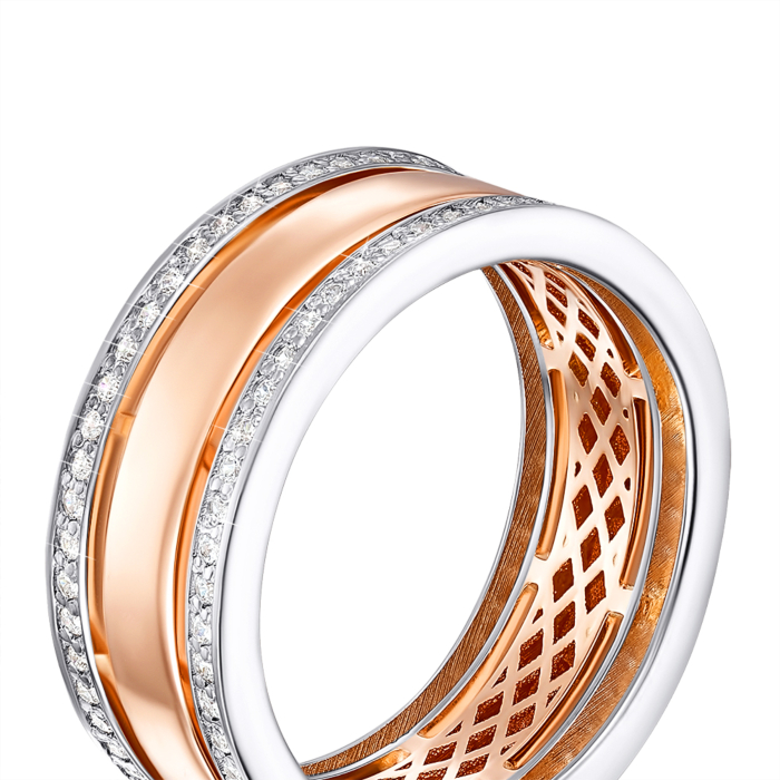 Обручка з фіанітами S. Артикул 100012/01/1/1938