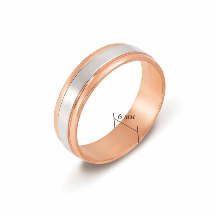 Обручка комбінована. Артикул UG510/0375/01/01/12 (1065/1)