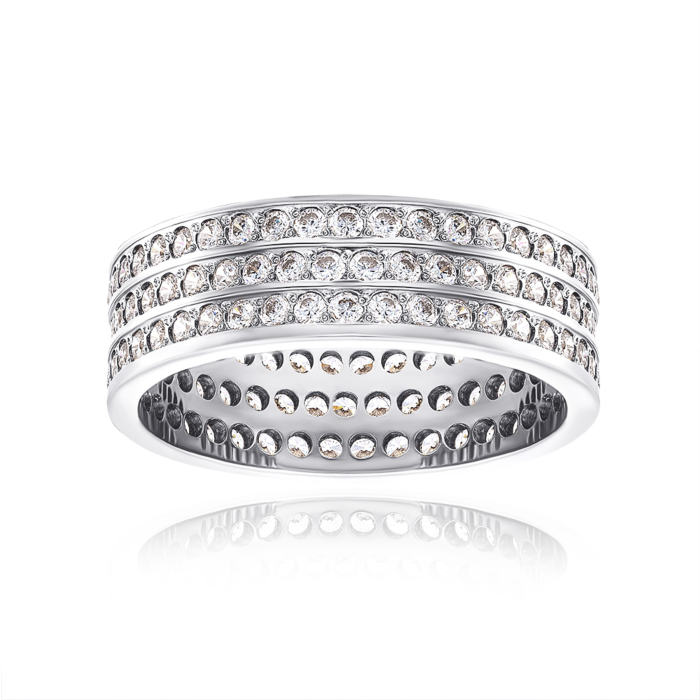 Обручка з фіанітами. Артикул 1084б