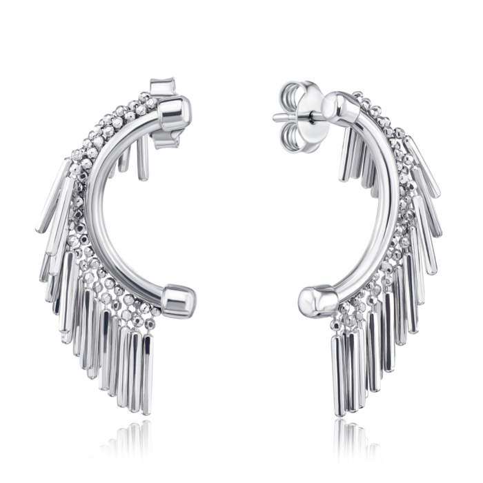 Сережки зі срібла з підвісками OCFXD000052-E/12