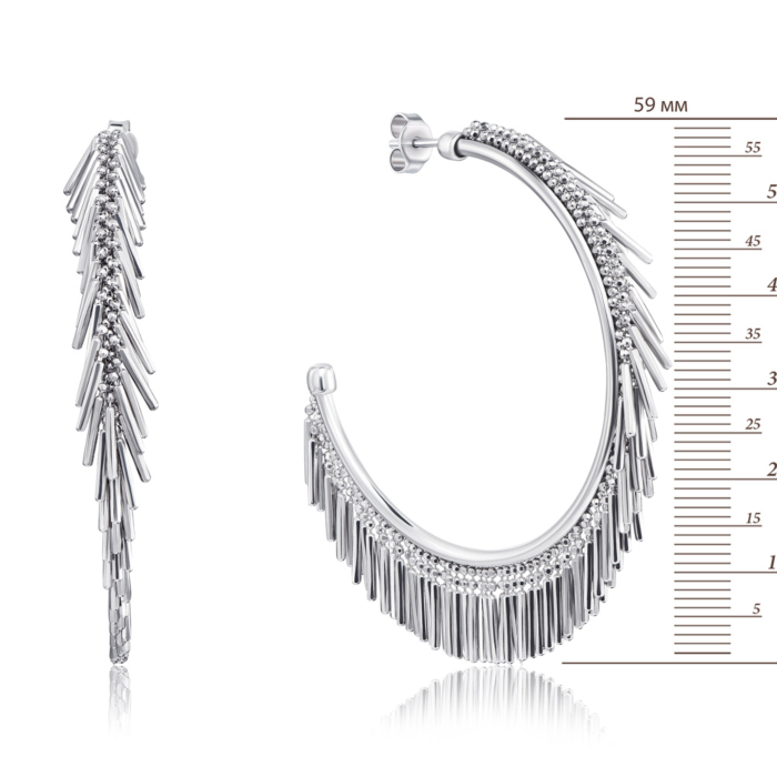 Серебряные серьги. Артикул OCFXD000055-E/12