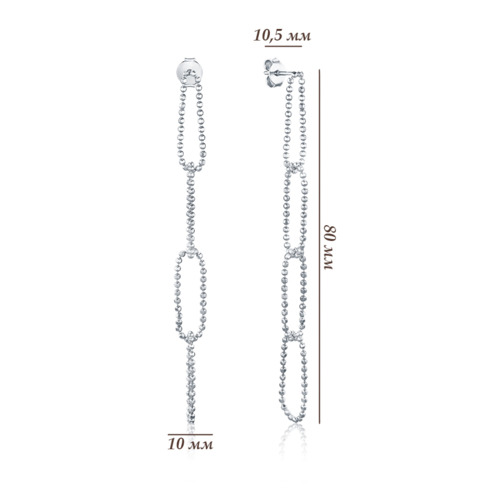 Срібні сережки OCFXD000117-E/12