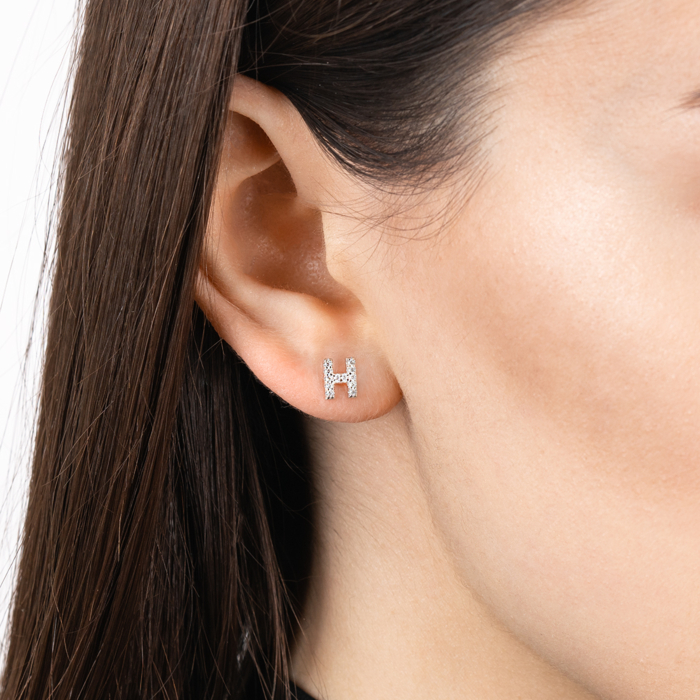 Срібні сережки з фіанітами. Артикул OE04129A-E/12/1