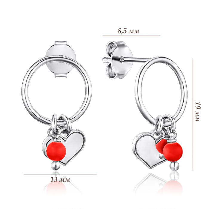 Срібні сережки. Артикул OFAPD000003-E/12/1755