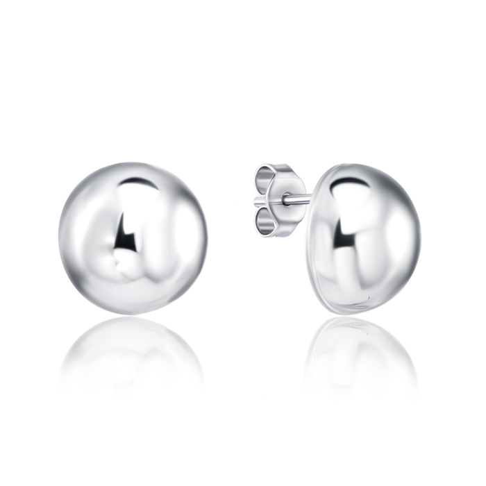 Серебряные пуссеты без вставки. Артикул OFAXD000017-E/12