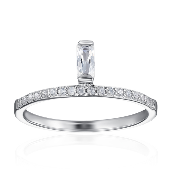 Серебряное кольцо с фианитами. Артикул OL02852A-R/12/1