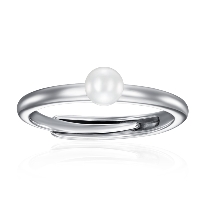 Серебряное кольцо с жемчугом. Артикул OL03341A-R/12/4553