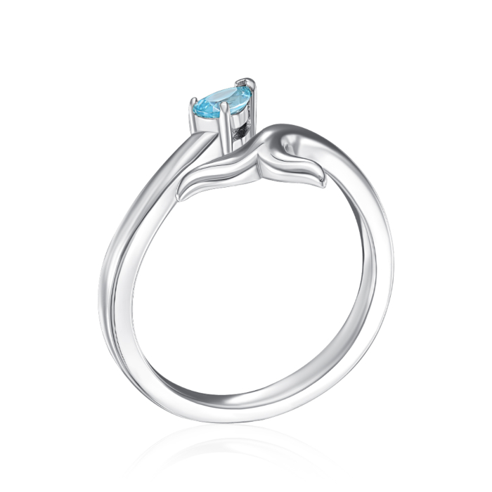 Серебряное кольцо с фианитом. Артикул OL03356A-R/12/1273