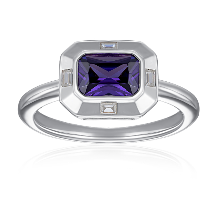 Серебряное кольцо с фианитами. Артикул OL04185A-R/12/1509