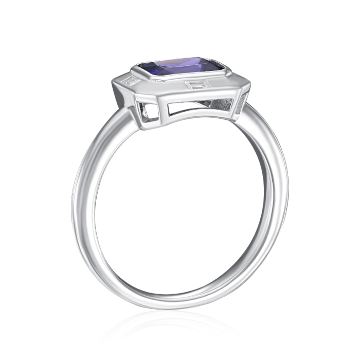 Серебряное кольцо с фианитами. Артикул OL04185A-R/12/1509