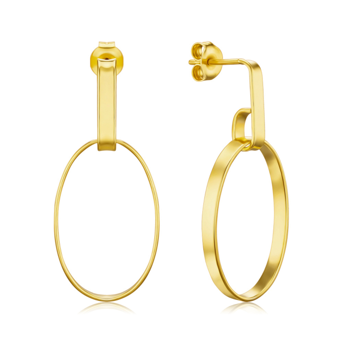 Срібні позолочені сережки ORT 8944 G-E/20