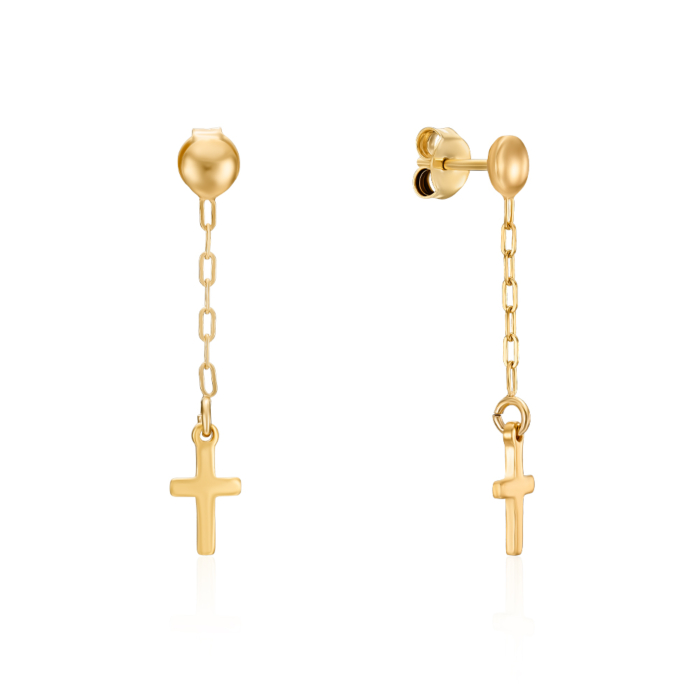 Серебряные позолоченные серьги. Артикул ORT  8625 G-E/20