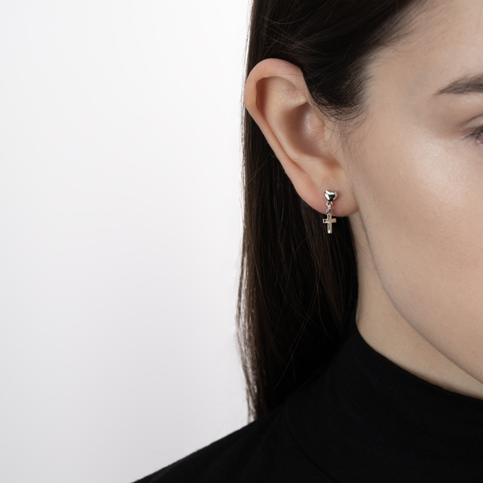 Серебряные серьги. Артикул ORT 8718 RH-E/12