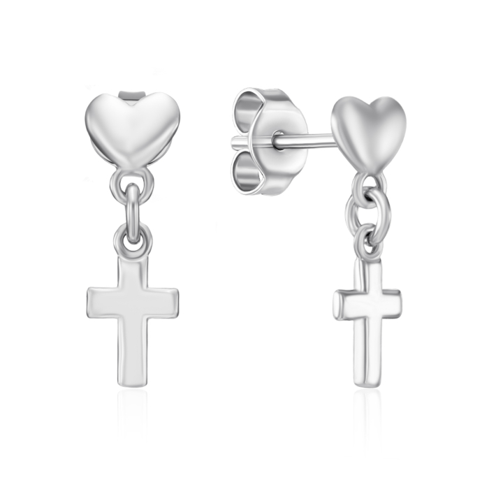 Серебряные серьги. Артикул ORT 8718 RH-E/12