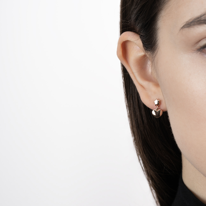 Срібні позолочені сережки. Артикул ORT  8720 P-E/17